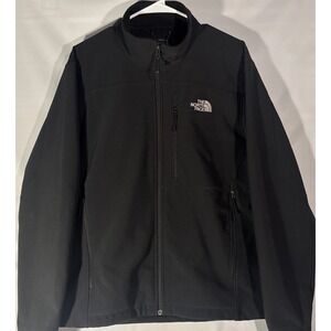 The North Face Jacket Mens Medium Black Flight TKA Stretch Full Zip Fleece